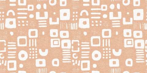 Gender neutral baby nursery decor trim. Sketch border in decorative kid fashion swatch. Calm minimal shape seamless pattern edge. 