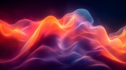 Obraz premium abstract background with a wave of colored light