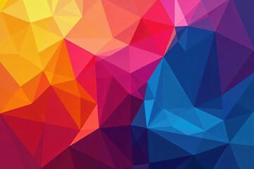 Abstract geometric shapes in vibrant color, infinitely repeating , bright, seamless pattern