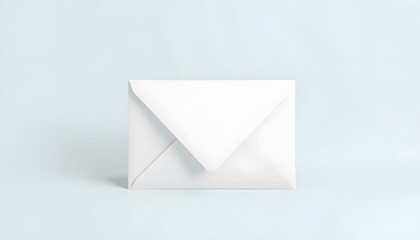 White enveloppe mockup template, studio photography. White tone