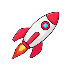 rocket cartoon illustration