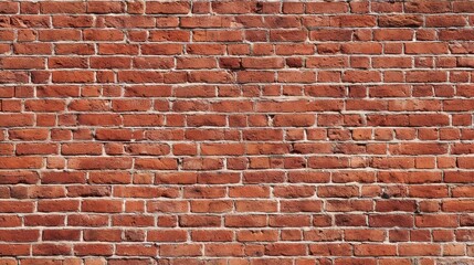 Fototapeta premium Red Brick Wall Background in Horizontal Orientation