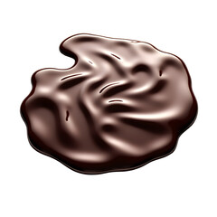 Abstract and captivating rendering showcasing a highly reflective, glistening slick of motor oil in rich detail