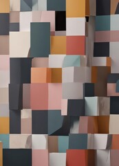 Abstract geometric photo collage; image placeholders, bold shapes, minimalist style,  geometric,  simple