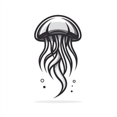 Minimalist Jellyfish with Long Tentacles