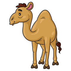 Cute camel cartoon.eps