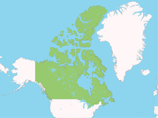 Vector map of Canada