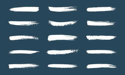 Vector White Brush Stroke Collection