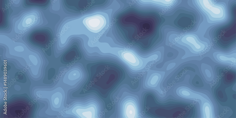 Poster blue gradient abstract background with contour wavey contour lines, resembling a topographic map. th