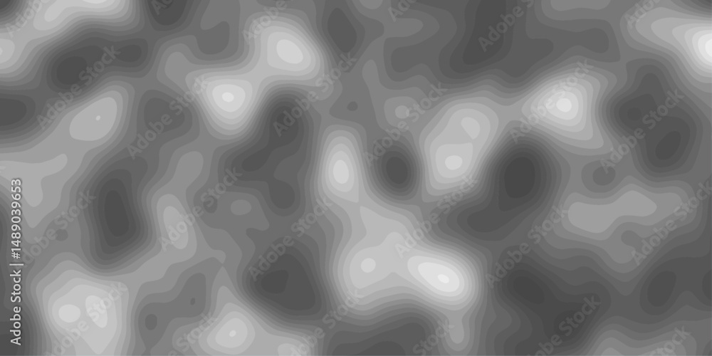 Poster abstract grayscale blurred pattern with soft transitions of light and dark shades creating topograph