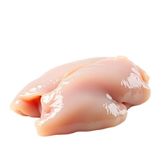 Fototapeta premium An isolated studio shot highlighting the pristine quality of a raw chicken breast, ideal for culinary projects