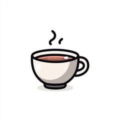 Obraz premium Minimalist Hot Tea Cup