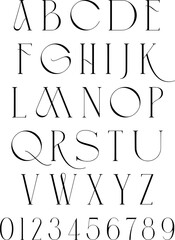 simple, elegant font perfect for design, logo, and digital art