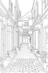 Coloring the house scenery,색칠하기,컬러링,컬러링북