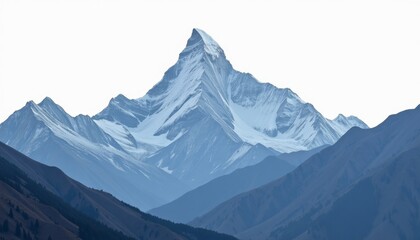 Obraz premium Mountain Panoramic View Of Dhaulagiri Range