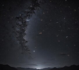 A breathtaking expanse of twinkling stars across a dark, velvet night sky ,  sky,  star cluster,  astral