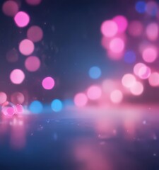 Vivid blue and pink bokeh, out of focus, ethereal , gradient, texture