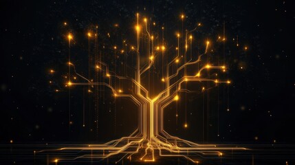 Illuminated circuit tree