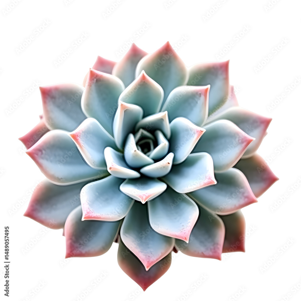 Poster captivating close up of an echeveria succulent displaying intricately layered leaves with soft hues 