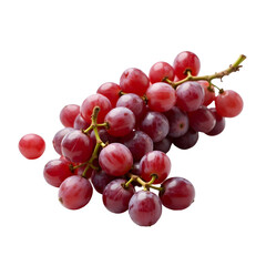 Fototapeta premium Captivating close up showcasing the vibrant texture and plumpness of a bunch of ripe red grapes in exquisite detail