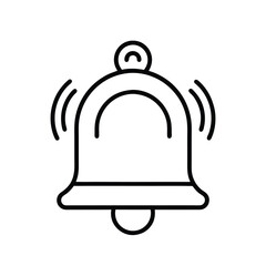 Vector Bell Icon – Notification and Alert Symbol for Digital and Communication Designs