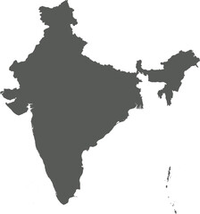 Vector map of India