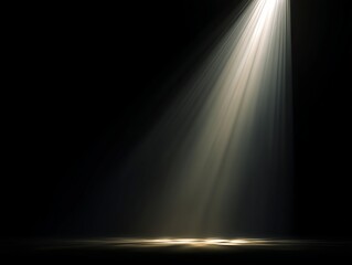 Obraz premium Light Beam on Dark Surface