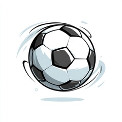 Fototapeta premium Football with Motion Lines