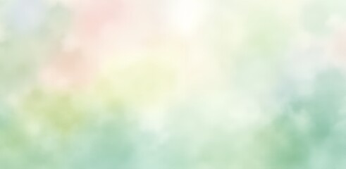 Soft pastel green and pink watercolor background texture