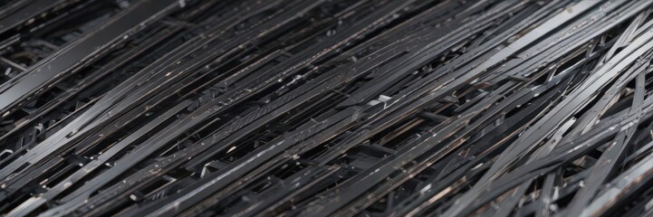 Sleek, intersecting metallic lines form abstract geometric patterns on smooth surface , edge, contemporary, digital