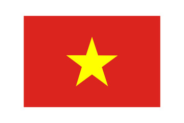 Flag of Vietnam vector