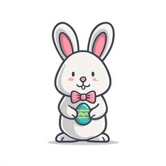 Obraz premium easter bunny with egg 