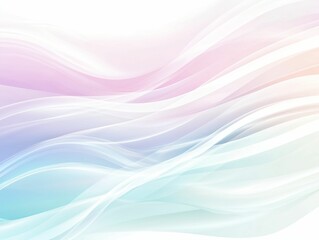 Naklejka premium Soft Pastel Waves with Gentle Flowing Patterns and Light Shades