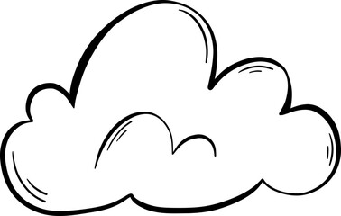 Flat Based Cloud Drawing with Tall Rounded Dome