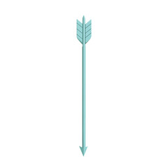 Minimalistic Arrow with a Clear Silhouette in Soft Isolated on Transparent Background