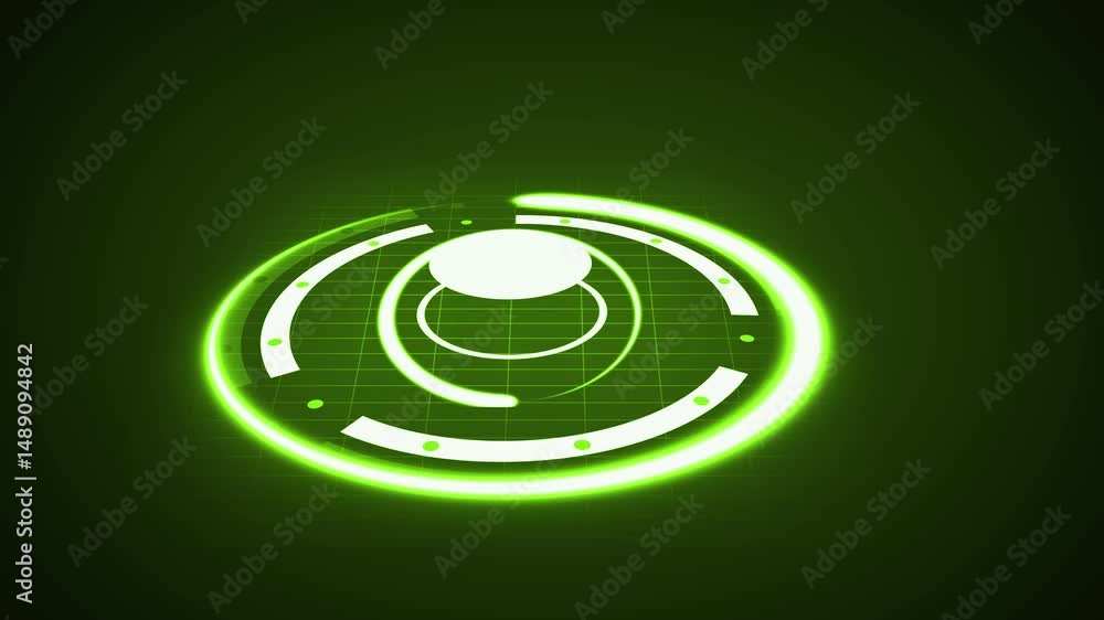Poster digital data network protection, future technology network concept. 4k futuristic hud animation back