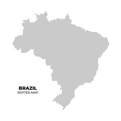 Dotted Map of Brazil