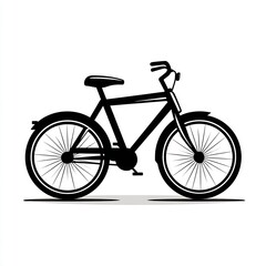 Fototapeta premium simple bicycle silhouette icon