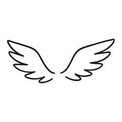 Fototapeta premium Doodle Wings