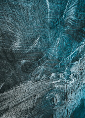 Salt walls in Salina Turda salt mine, Turda city, Romania. Popular tourist destination