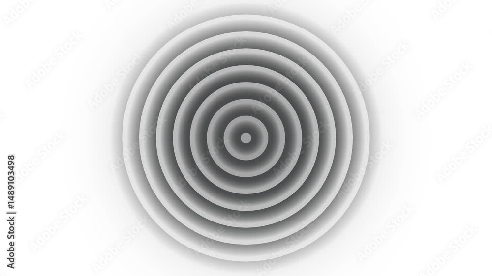 Poster abstract radio waves signal animation .digital radio waves white circle diffusion animation. hud net