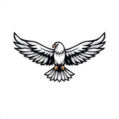 Obraz premium eagle with wings spread open