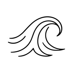 Fototapeta premium Water Splash Outline