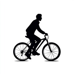 Person riding a bicycle icon