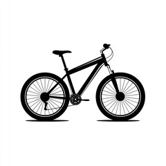 Fototapeta premium simple bicycle silhouette icon