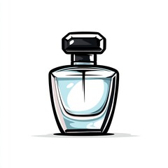 Perfume Bottle Luxury Shopping Logo Outline