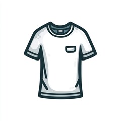 Simple T-shirt icon for clothing