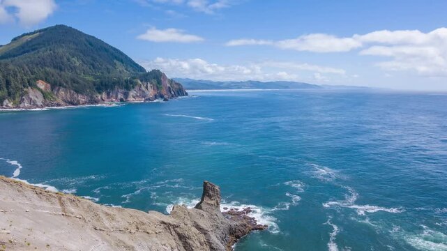 Footage shows Cape Falcon Trailhead at Oswald West State Park. This protected area offers panoramic views of Oregon&rsquo;s dramatic coast and marine life.