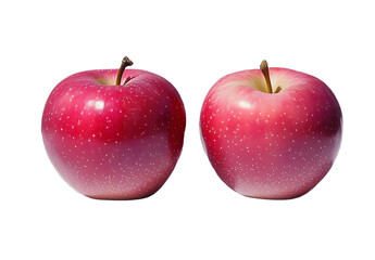 Two Bright Red Apples