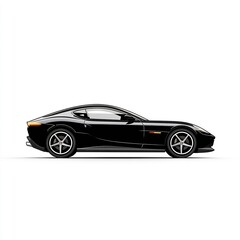 Fototapeta premium side view sleek sports car on white background
